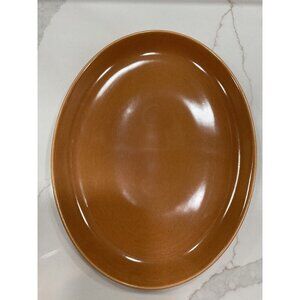 Russel Wright Casual Iroquois Platter Plate Ripe Apricot Oval 12" Mid Century Mo